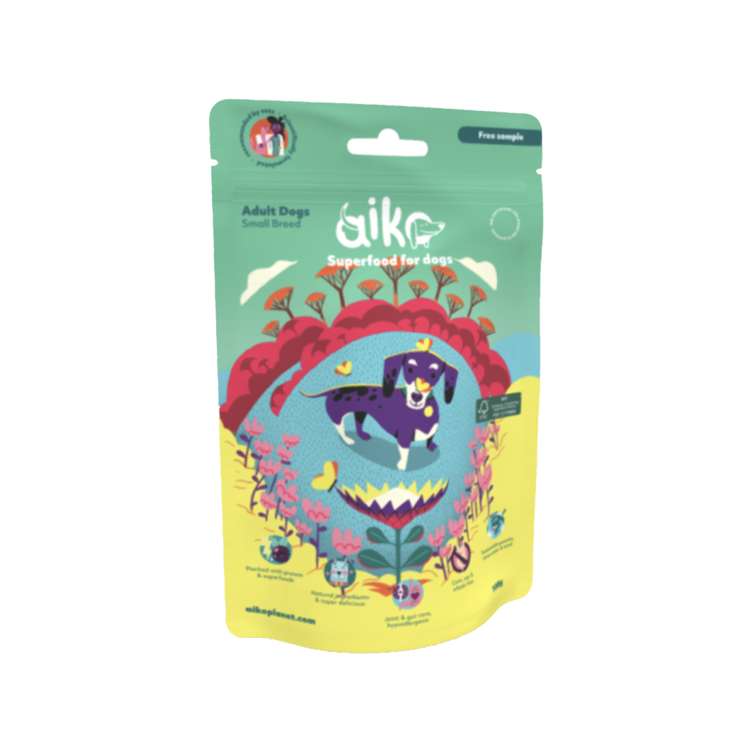 Aiko 200g sample bag of insect protein dog food